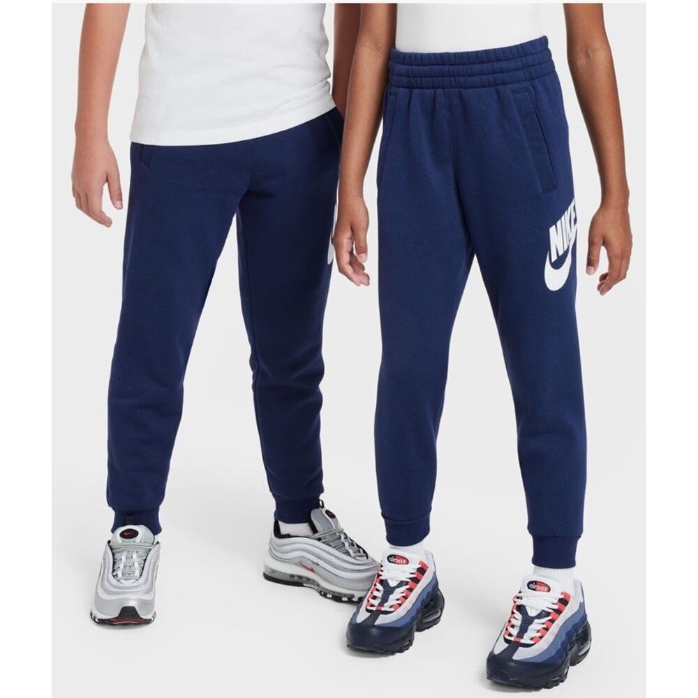 Nike Kids' Sportswear Club Fleece Joggers Sweatpants NWT Midnight Navy Size 7